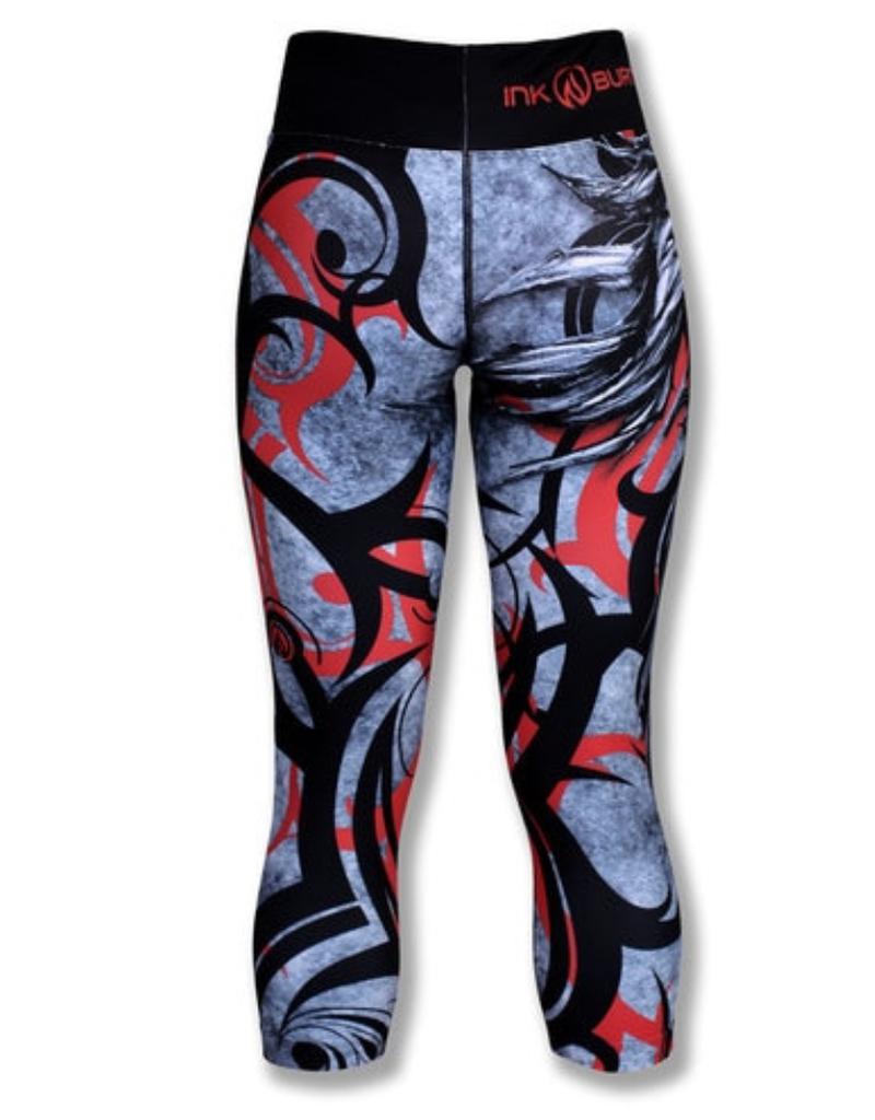InknBurn INKnBURN Capris Raven The Ultra Running Company
