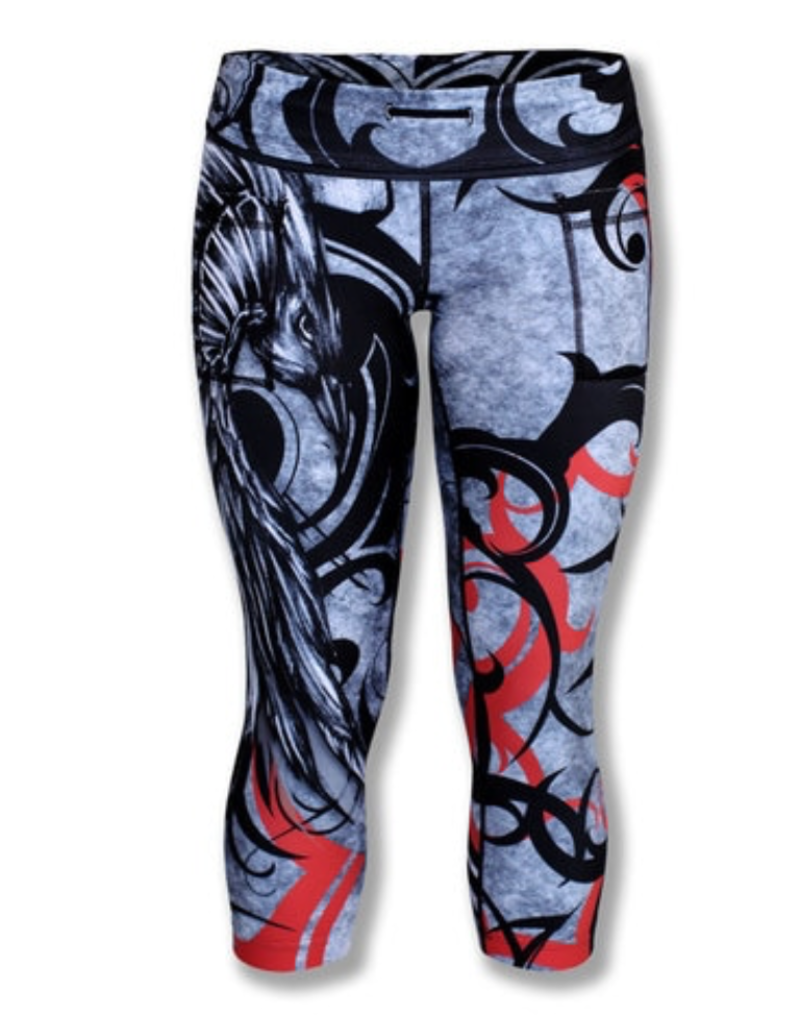 InknBurn INKnBURN Capris Raven The Ultra Running Company