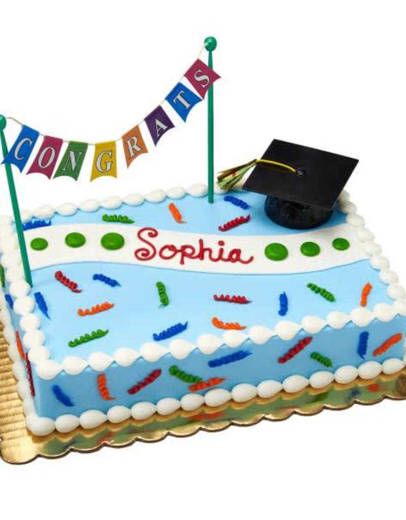 Graduation Hat Black Sweet Baking Supply
