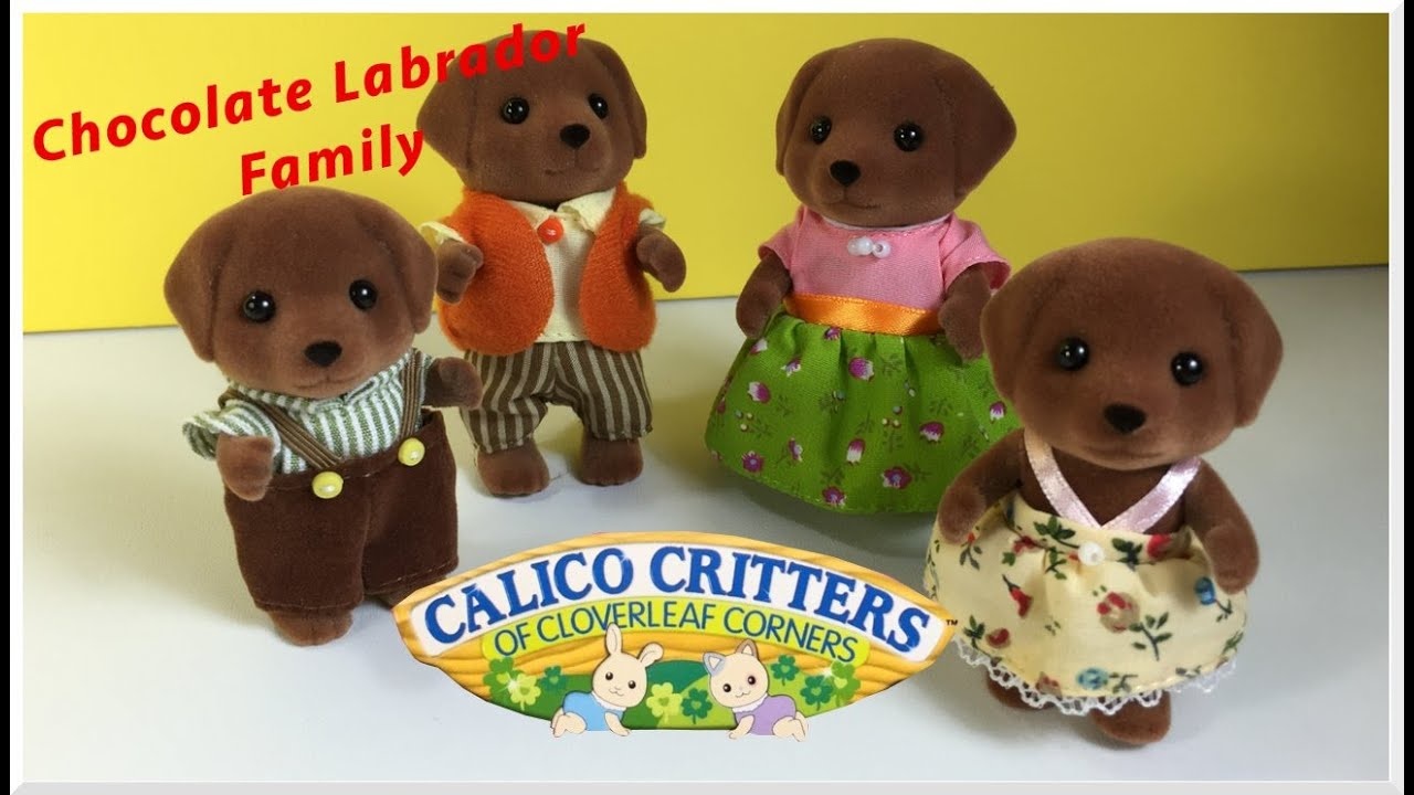 CHOCOLATE LABRADOR FAMILY CALICO CRITTERS THE TOY STORE