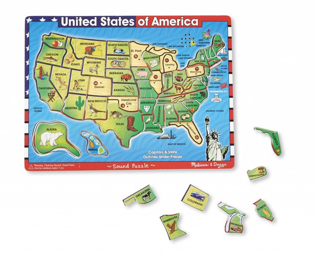 USA MAP SOUND PUZZLE THE TOY STORE