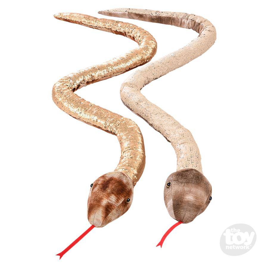 sequin stuffed snake
