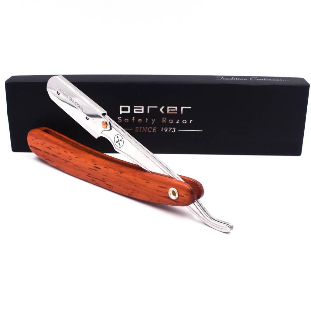 Parker Straight Edge Razor Rosewood Handle Just For Him Gift Shop