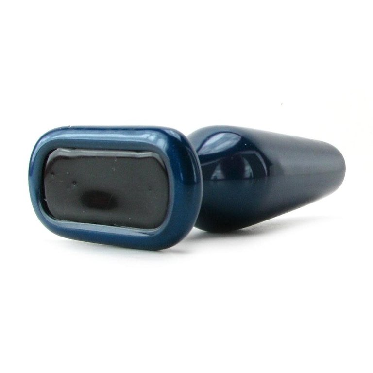 Анальная пробка с вибрацией и кристаллом California Exotic Novelties Power Gem, размер M SE-0385-15-3 - California Exotic Novelties - Анальные пробки со стразами - Купить