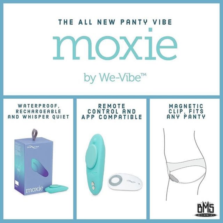 Клиторальный вибратор We-Vibe Moxie в трусики с пультом ДУ, черный WV Moxie-Black - We-Vibe - Вибратор в трусики - Купить