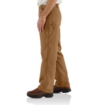 carhartt men's ripstop cargo flannel lined work pant
