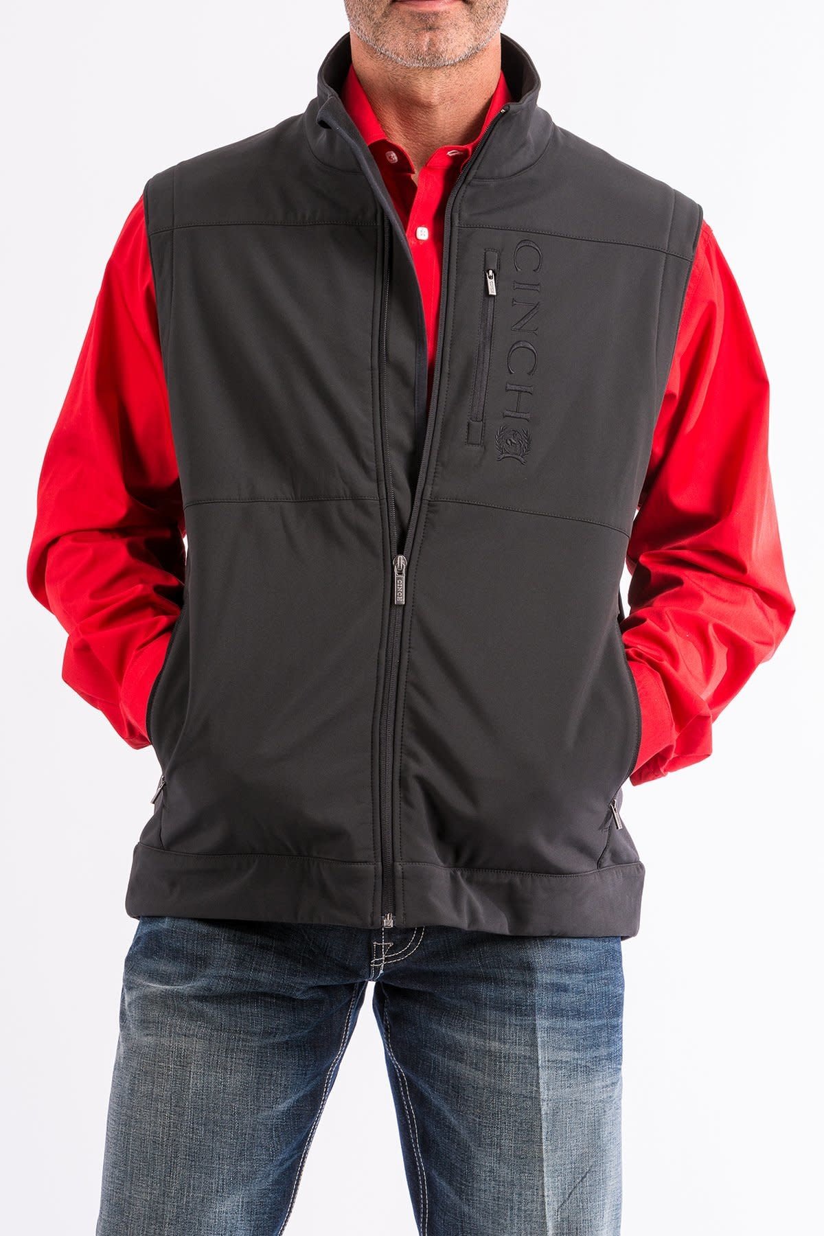 CINCH BONDED VEST CC BLK MWV1082001 Corral Western Wear