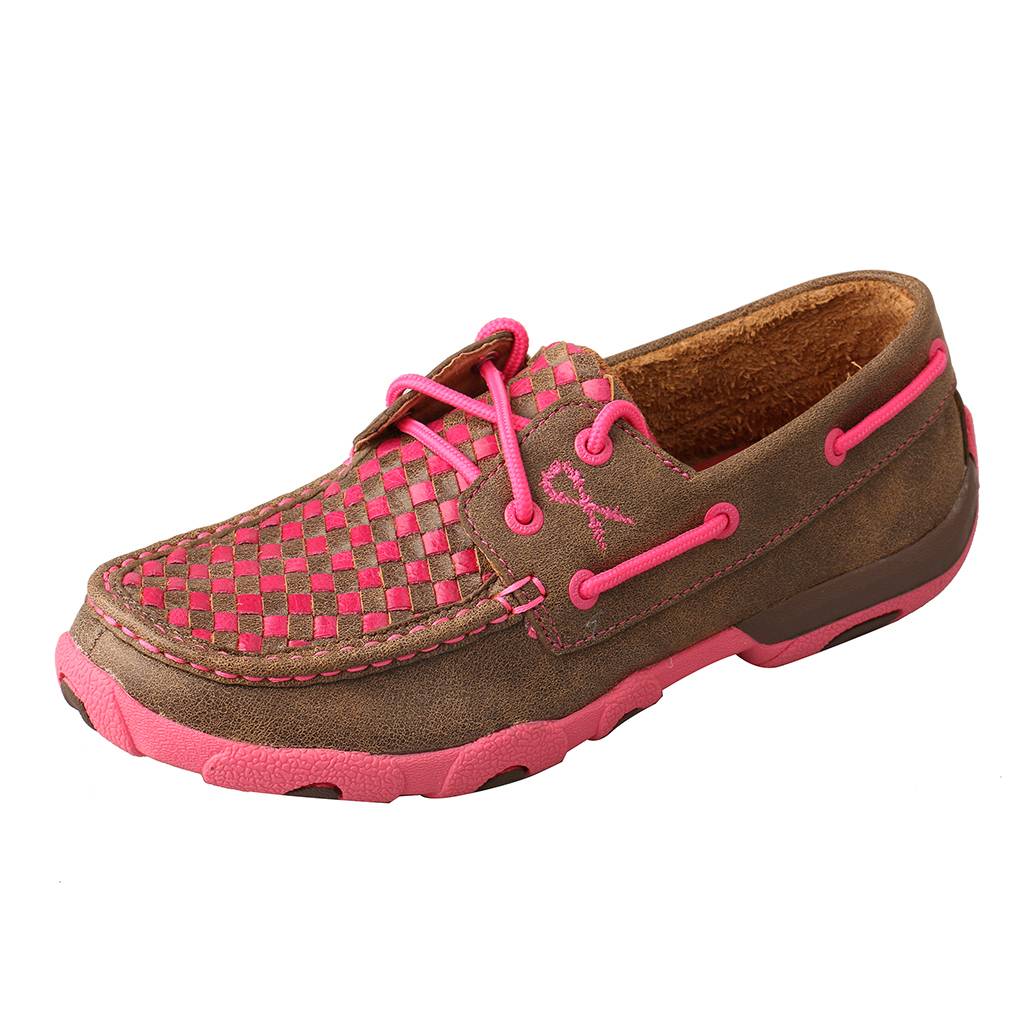 twisted x women's embroidered filigree driving mocs
