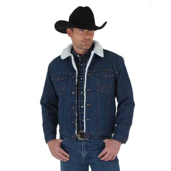 wrangler men's sherpa lined flannel