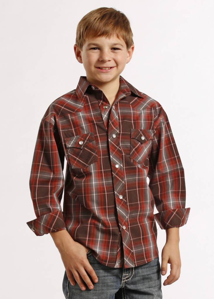 Panhandle Boy's Rock & Roll Cowboy Snap Front Shirt B8S8424 Corral