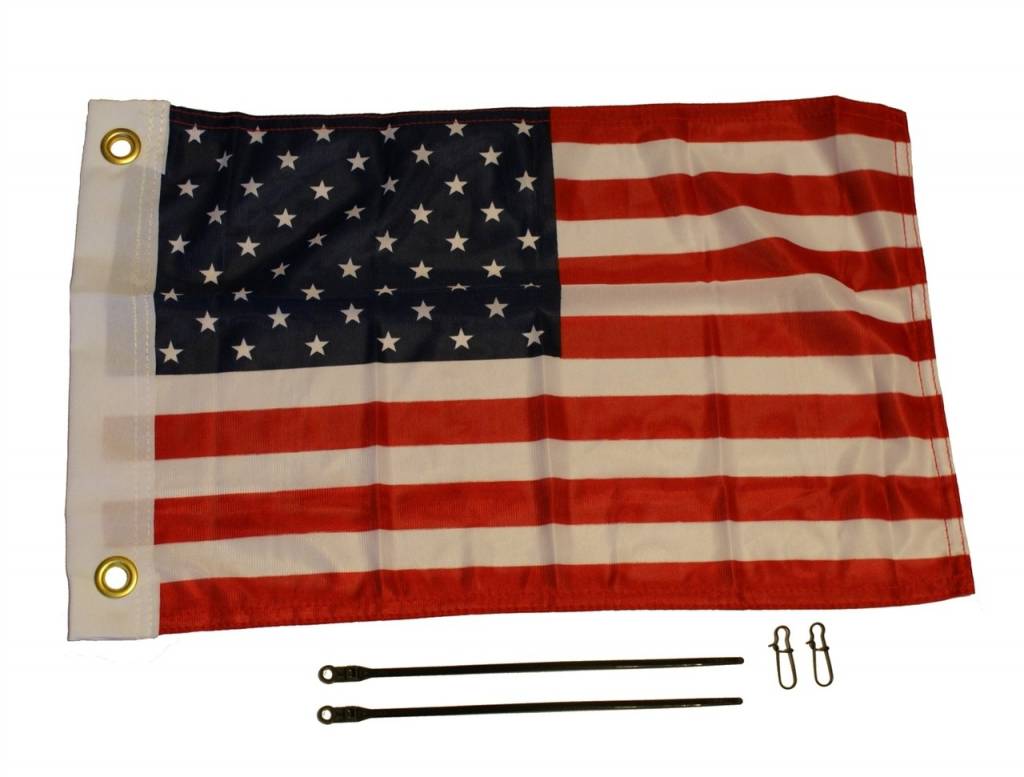 YAKATTACK American Flag Kit, 12'' x 18'' H24 Outdoors