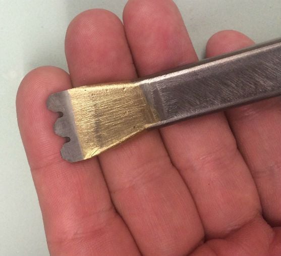 Carbide Hand Limestone 3 Tooth Chisel 3/4" The Compleat Sculptor The Compleat Sculptor