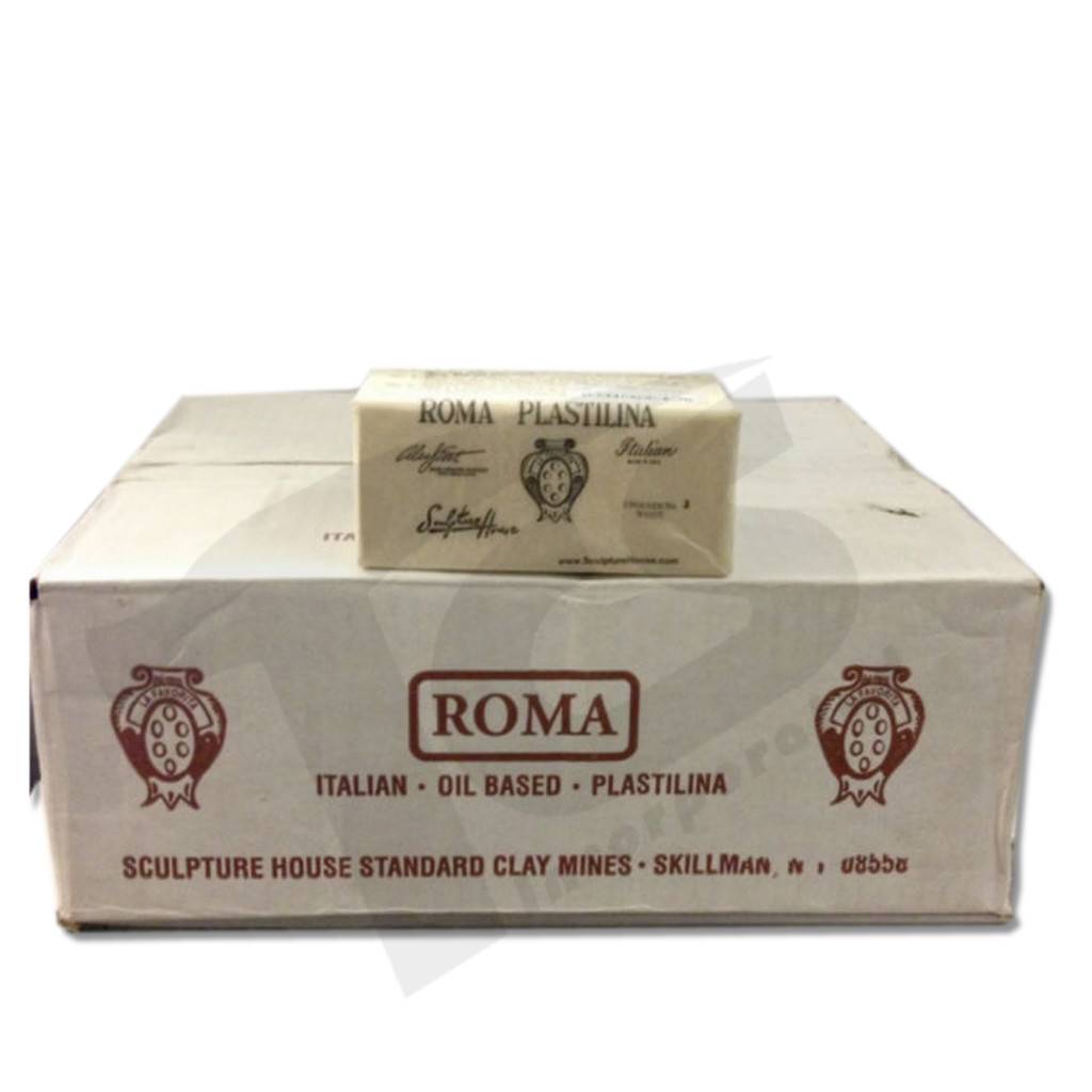 ROMA 2 White Plastilina 40lb case (20 2lb bricks) The Compleat Sculptor