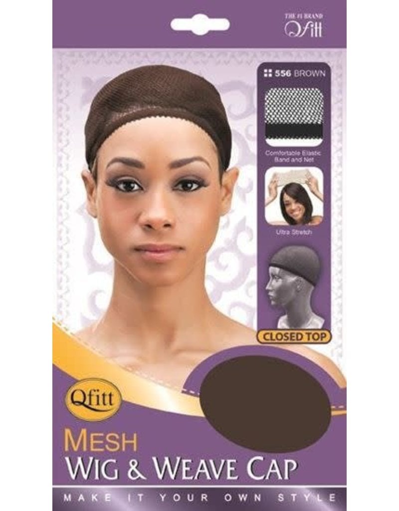 QFitt Mesh Wig & Weave Cap 556 Brown
