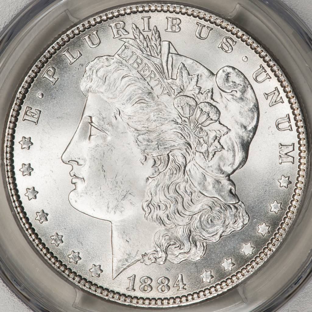 1884 PCGS MS65 Morgan Silver Dollar - Sahara Coins & Precious Metals