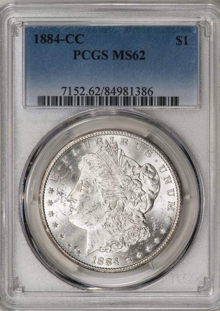 1884-CC PCGS MS62 Morgan Silver Dollar - Sahara Coins & Precious Metals