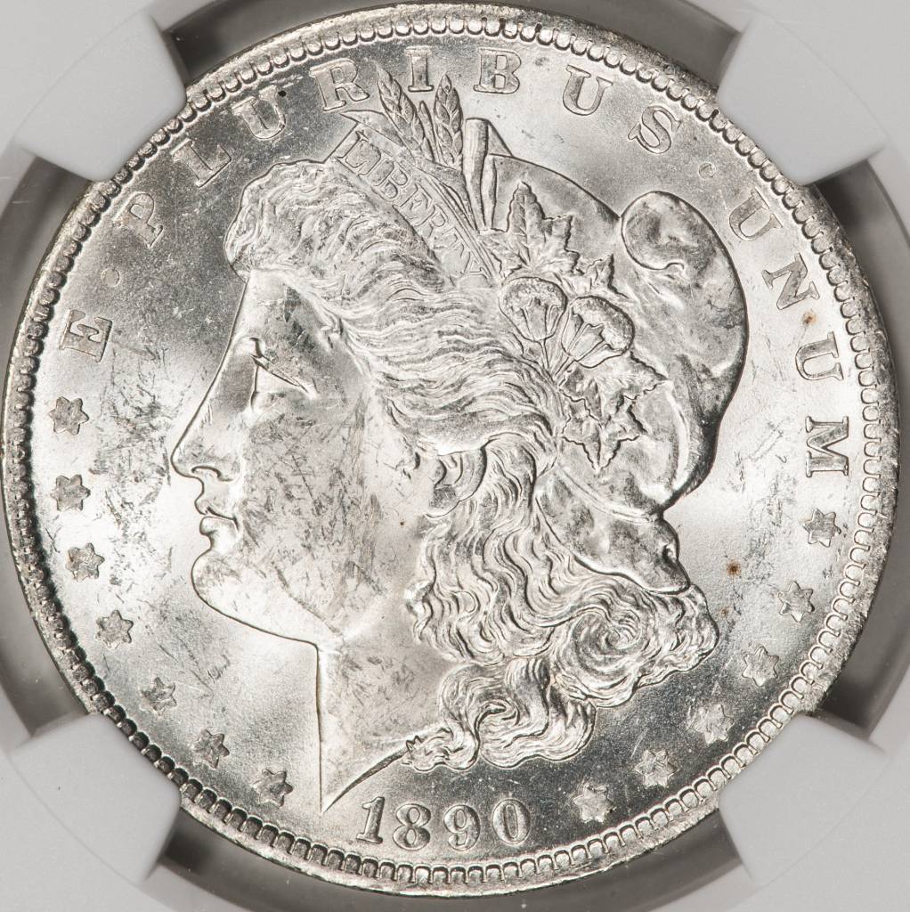 1890-O NGC MS62 Morgan Silver Dollar - Sahara Coins & Precious Metals