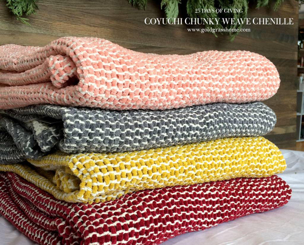 25 Days of Giving – Day 6: Coyuchi Chunky-Weave Chenille