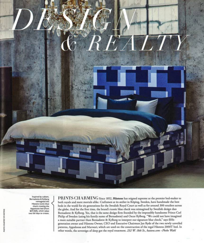 Check out the Limited Edition Hastens Fabrics from Bernadotte & Kylberg!
