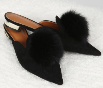 Gala Pom Pom Mules