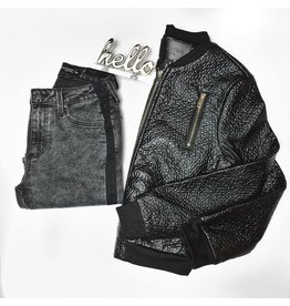 Textured Bomber Jacket
