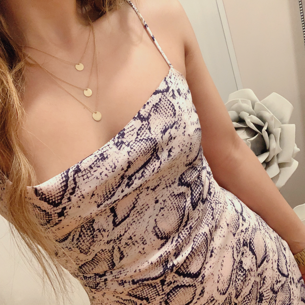 Dessert Snakeskin Dress