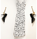 Paint Brush Print Middy Dress