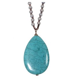 Turquoise Drop Necklace