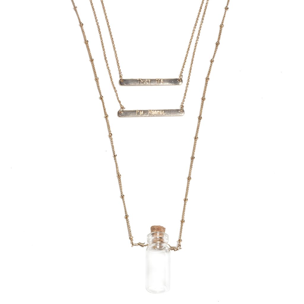 Trust Me I’m Normal Bottle Necklace