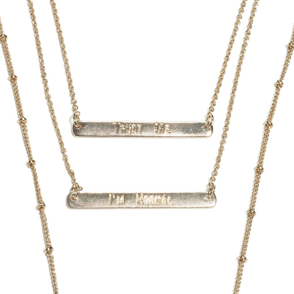 Trust Me I’m Normal Bottle Necklace