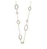 Beaded Oval Necklace