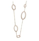 Beaded Oval Necklace