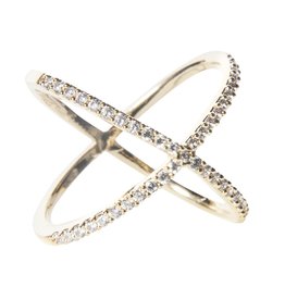 Jewel Trim X Ring