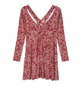 Harriet Dress-Crimson Primrose