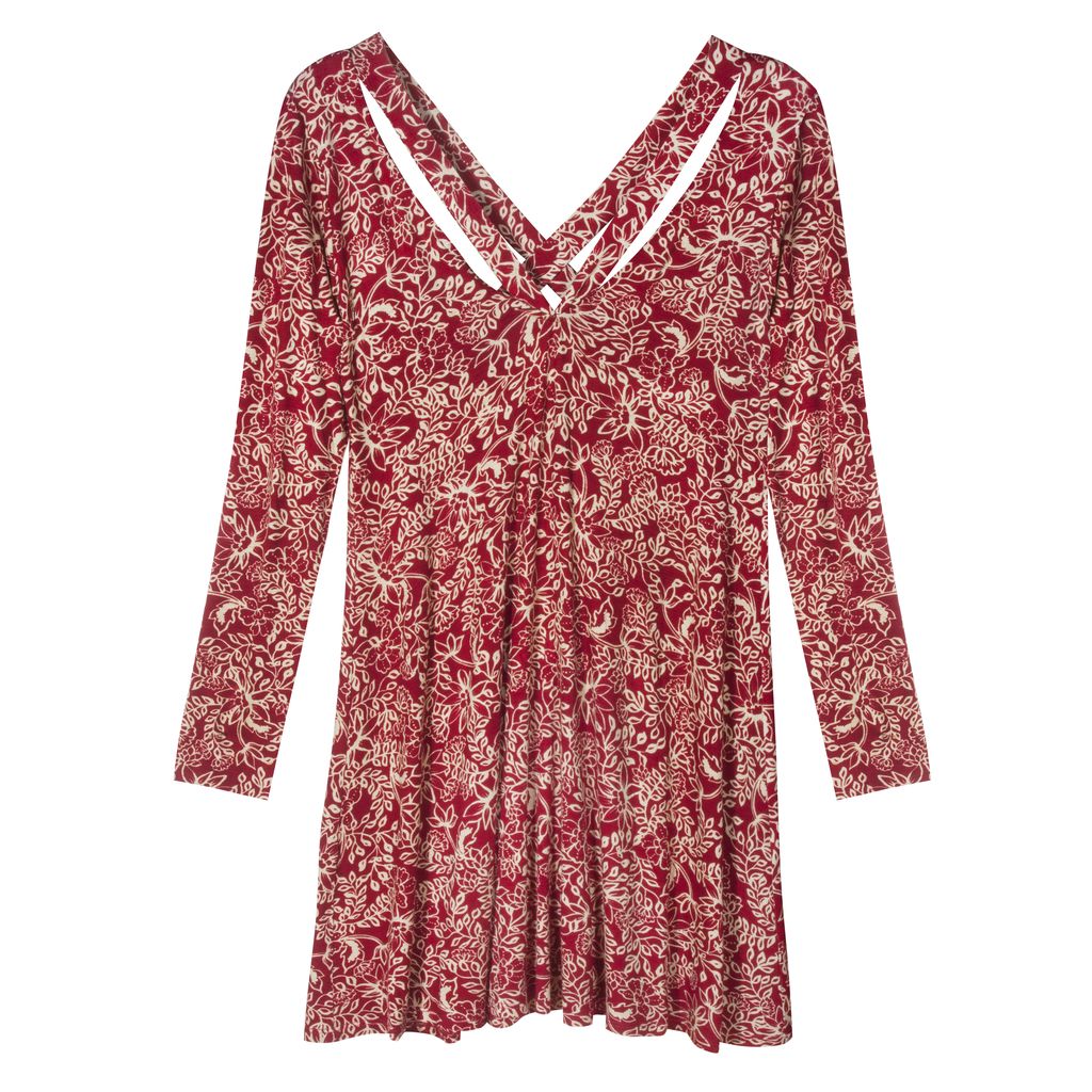 Harriet Dress-Crimson Primrose