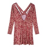 Harriet Dress-Crimson Primrose