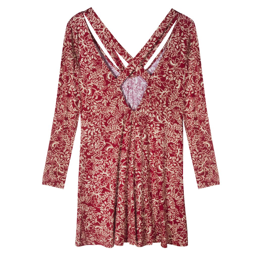 Harriet Dress-Crimson Primrose