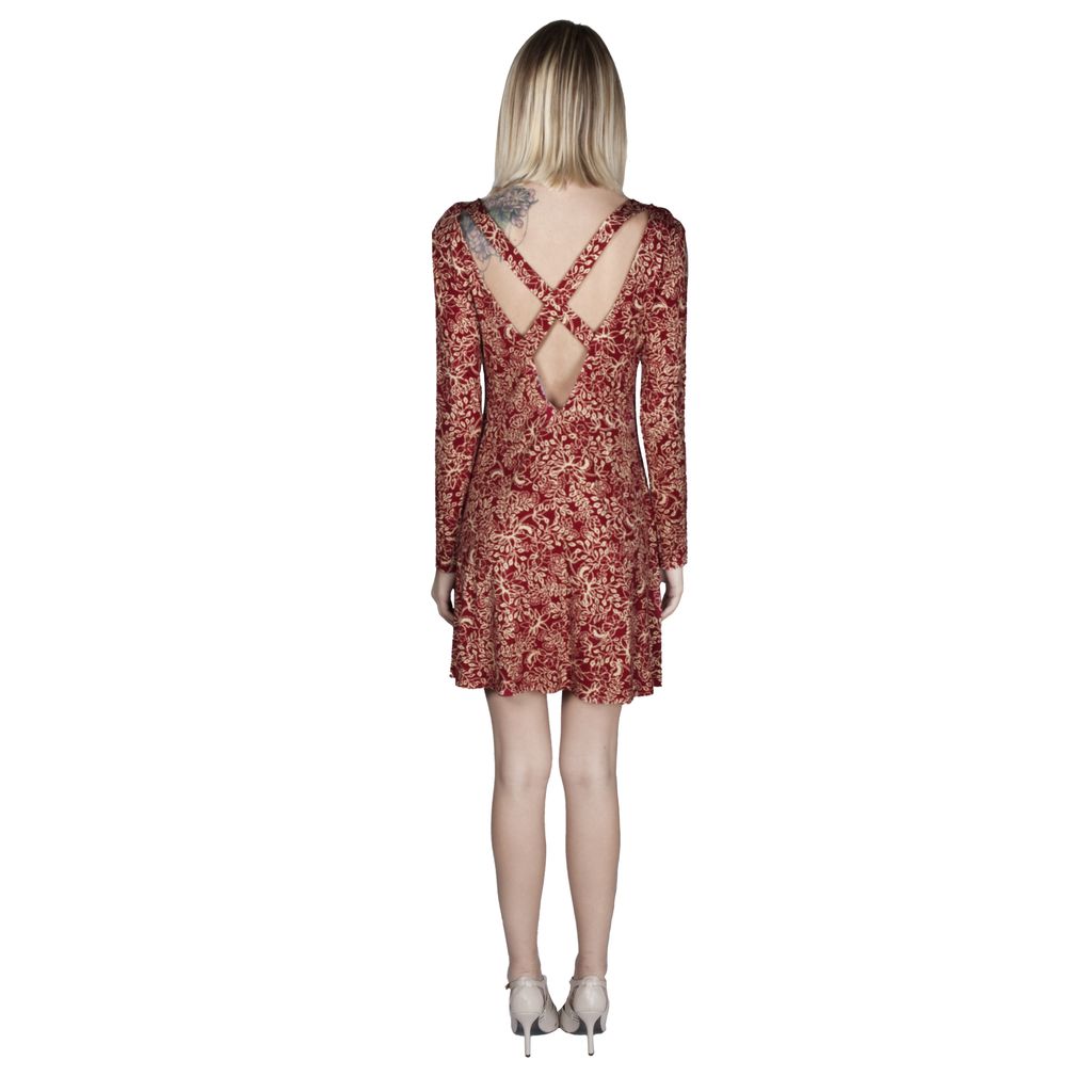 Harriet Dress-Crimson Primrose