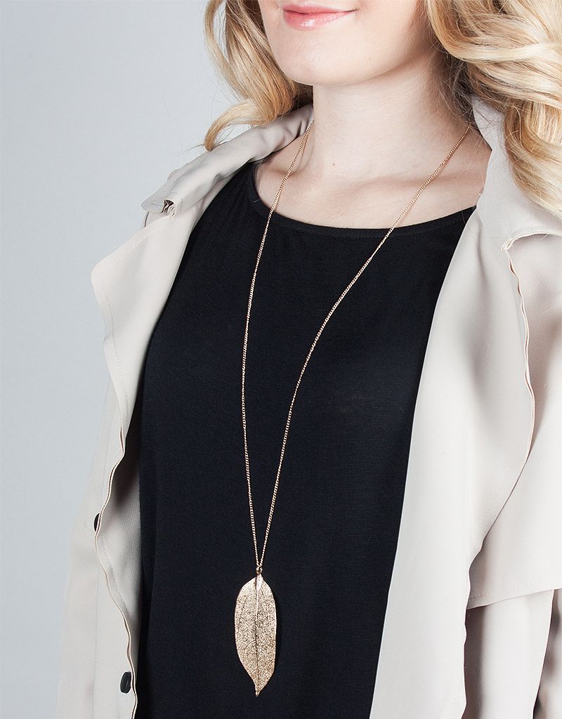 leaf necklace