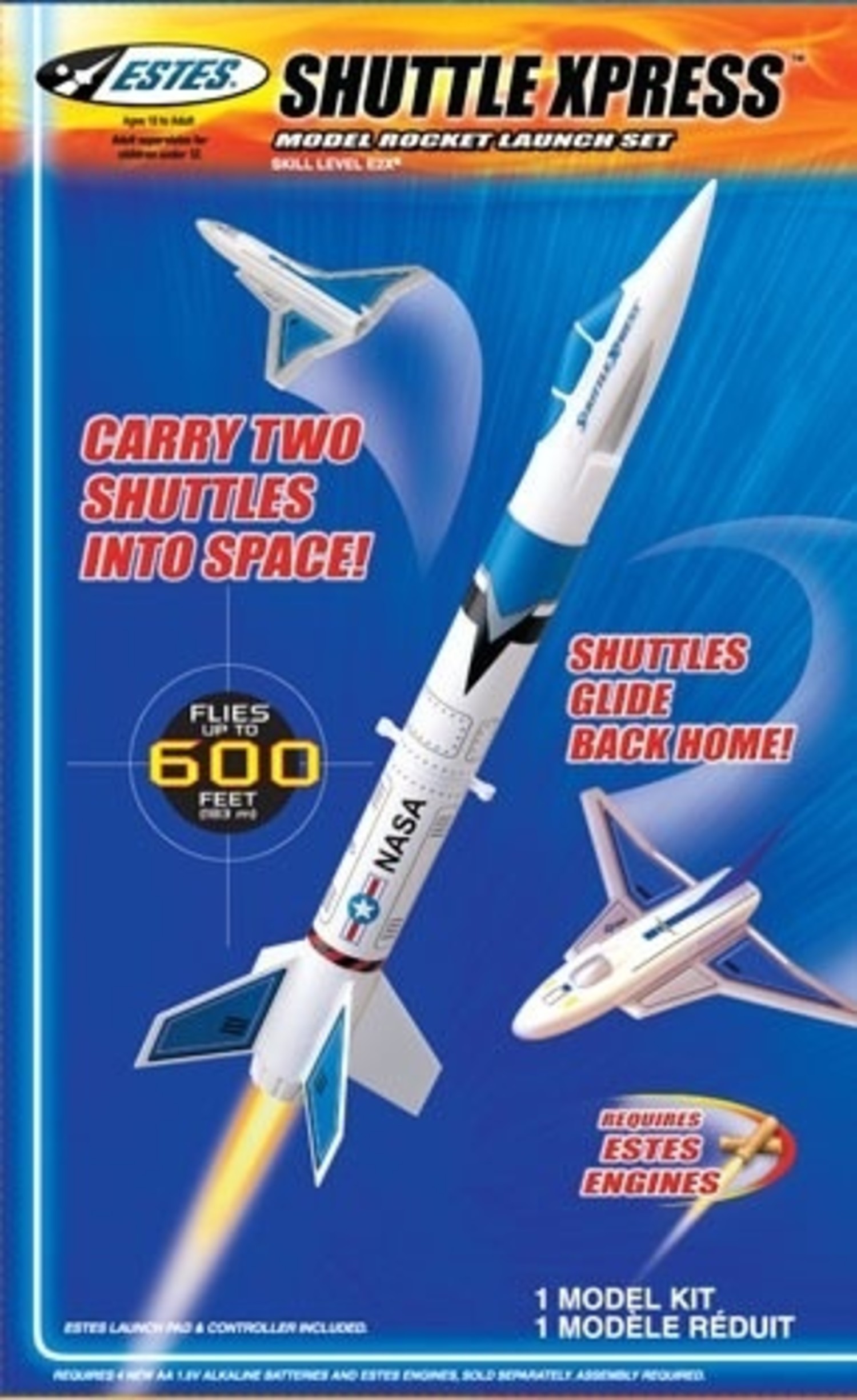 ESTES ESTES SHUTTLE EXPRESS ROCKET STARTER SET REQUIRES ROCKET MOTORS acercmodels