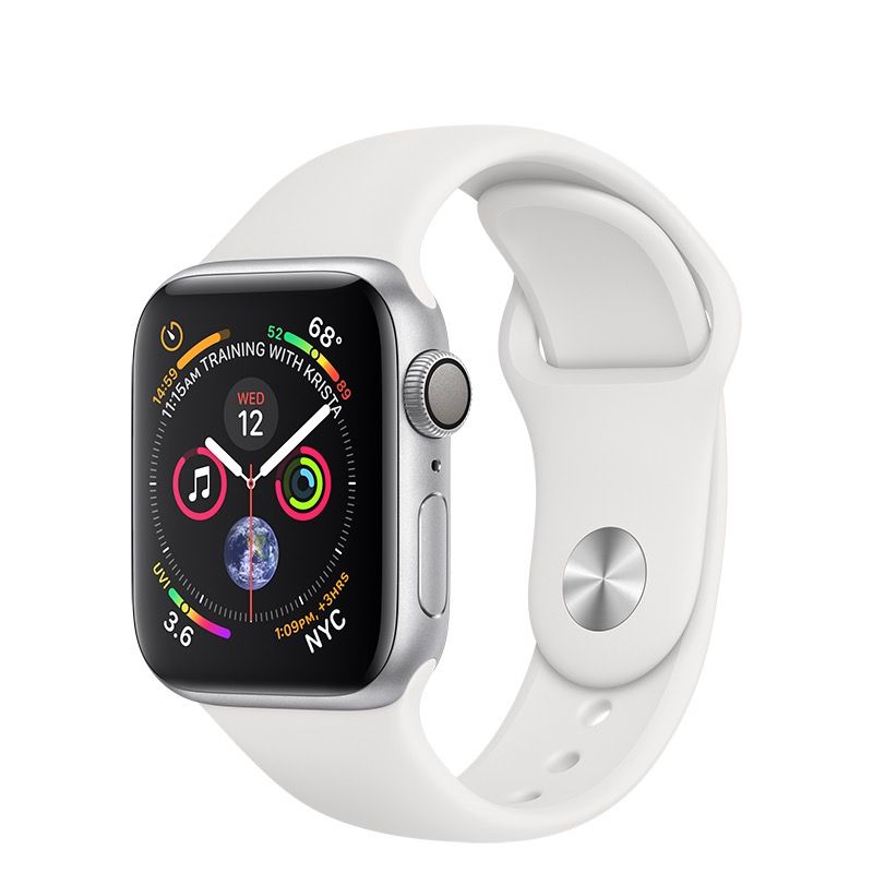 Apple Apple Watch Series 4 GPS, 40mm Silver Aluminum Case ...
