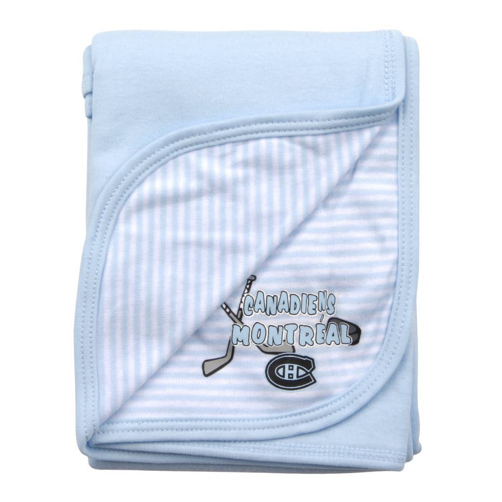 Newborn Baby Blue Blanket Tricolore Sports