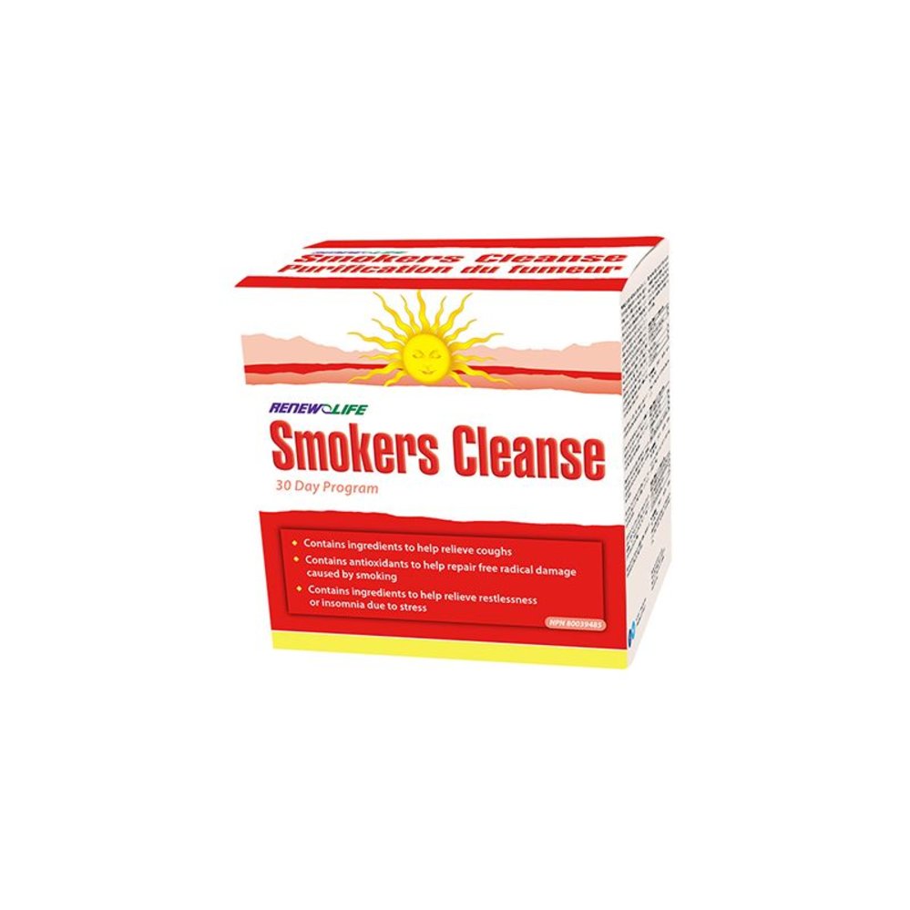 Renew Life Smokers Cleanse 30 Day Program Kit Vitamin King Sports