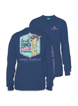 Simply Southern Collection Youth Do All Things With Kindness Long Sleeve T Shirt Simply Southern Collection Youth Do All Things With Kindness Long Sleeve T Shirt