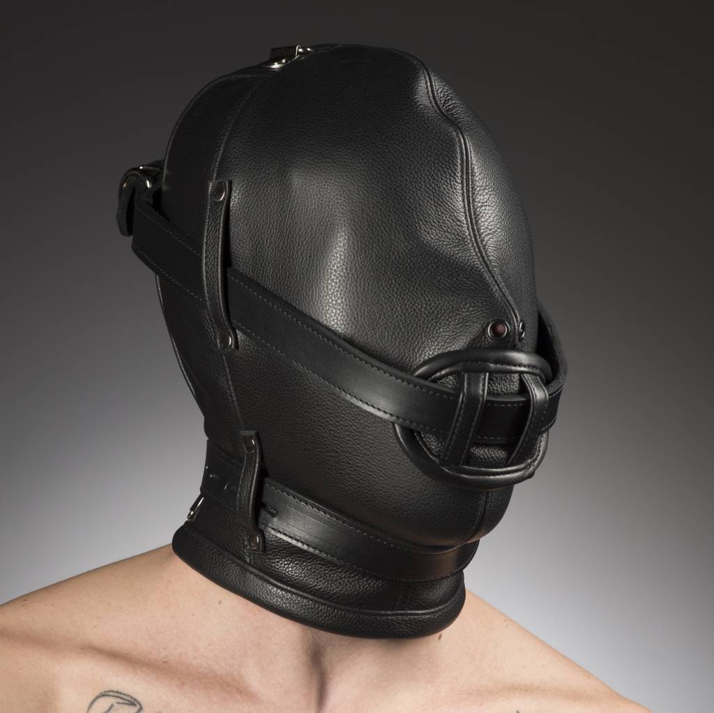 Hood, Full, Gag Only, Collar, No Velcro, 16A - The Leather Man