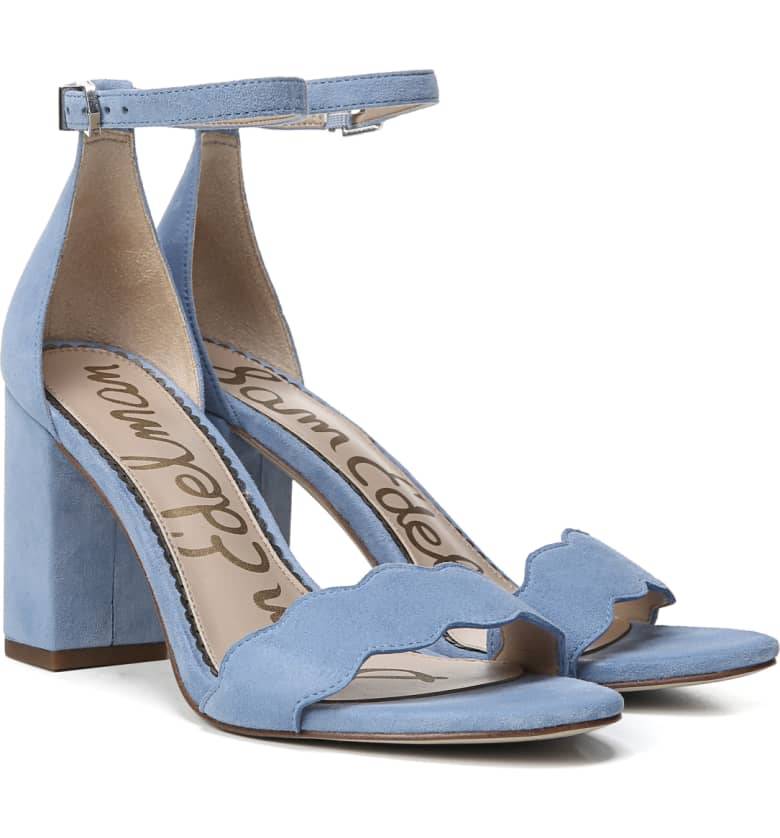 cornflower blue sandals