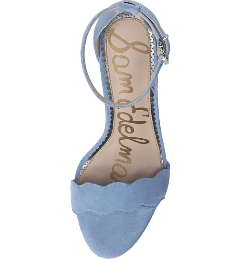 cornflower blue sandals