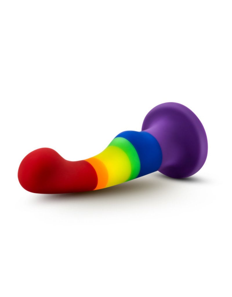 Rainbow dildo anal