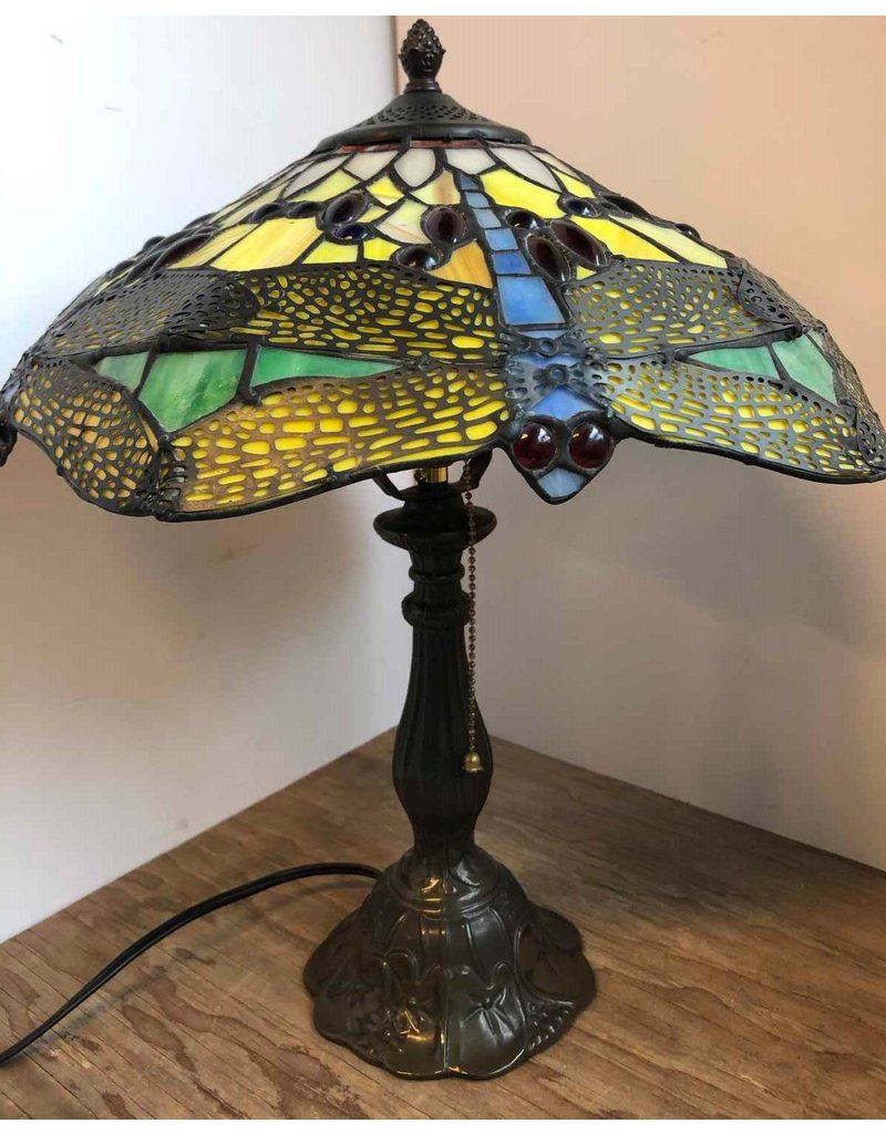 Lamp Tiffany Style Dragonfly Desk
