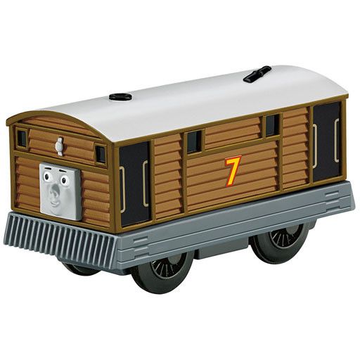 Thomas the Tank TOBY - Battery Operated - Wooden Thomas the Tank - Fisher Price - Bussinger Trains